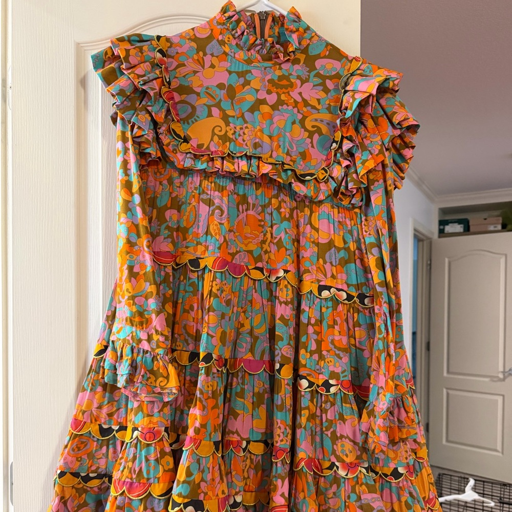 Celia B Vibrant Floral Long Sleeve Dress - Picture 6 of 8